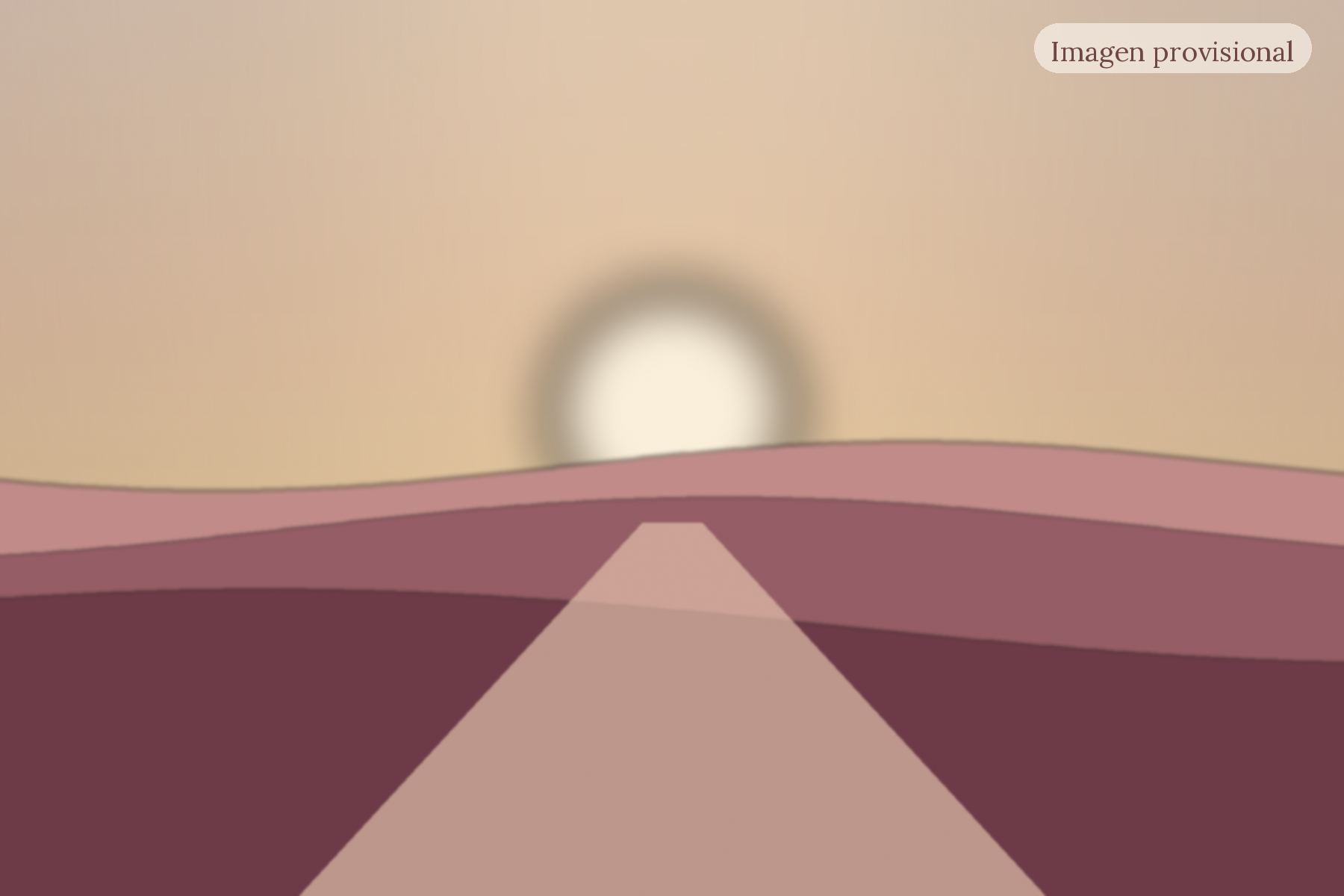 Imagen provisional: camino hacia el atardecer