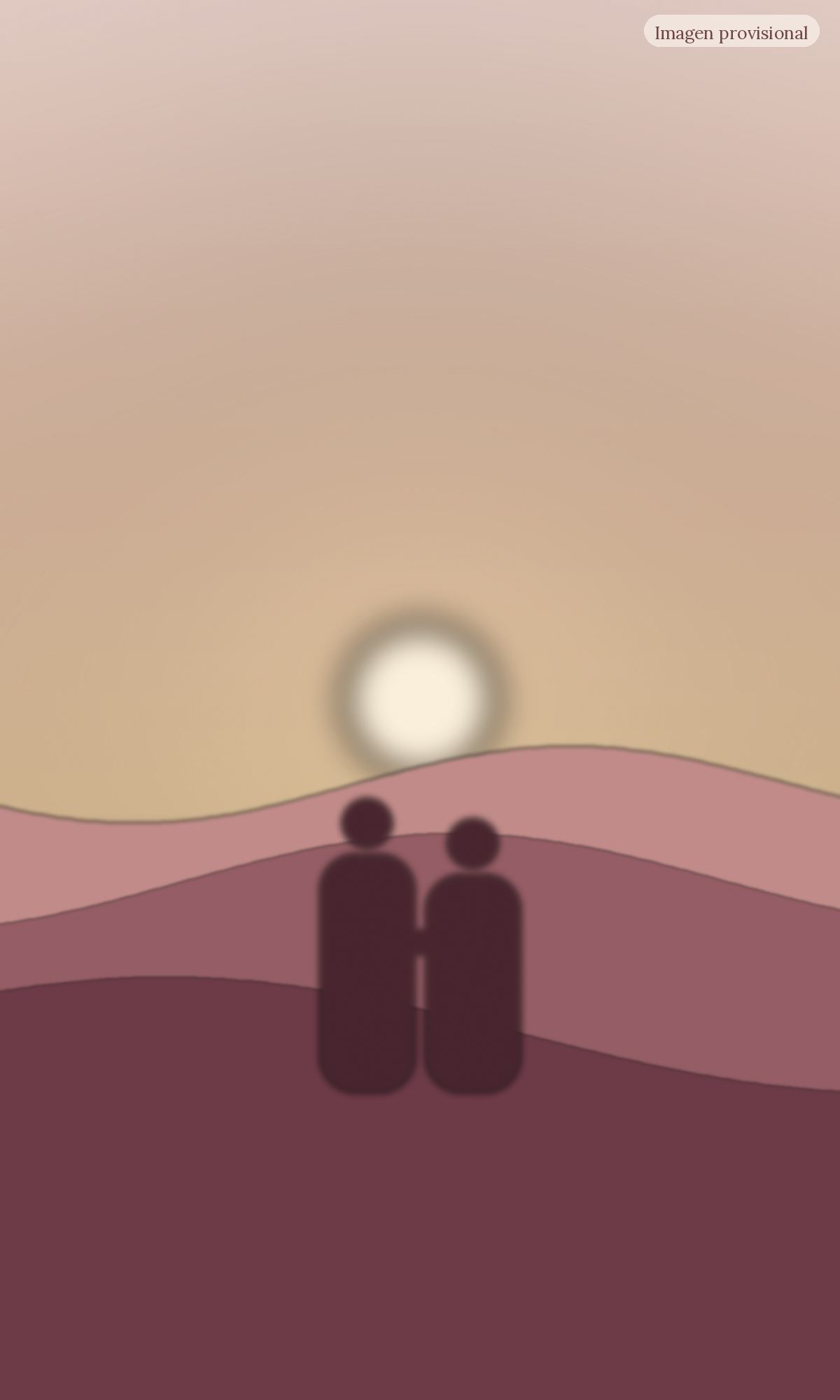 Imagen provisional: atardecer cálido con una pareja de espaldas